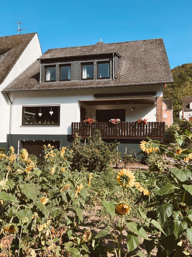 Ferienwohnung Moselflair Mit Direktem Blick Auf Die Mosel Und Weinberge Oberfell Eksteriør bilde